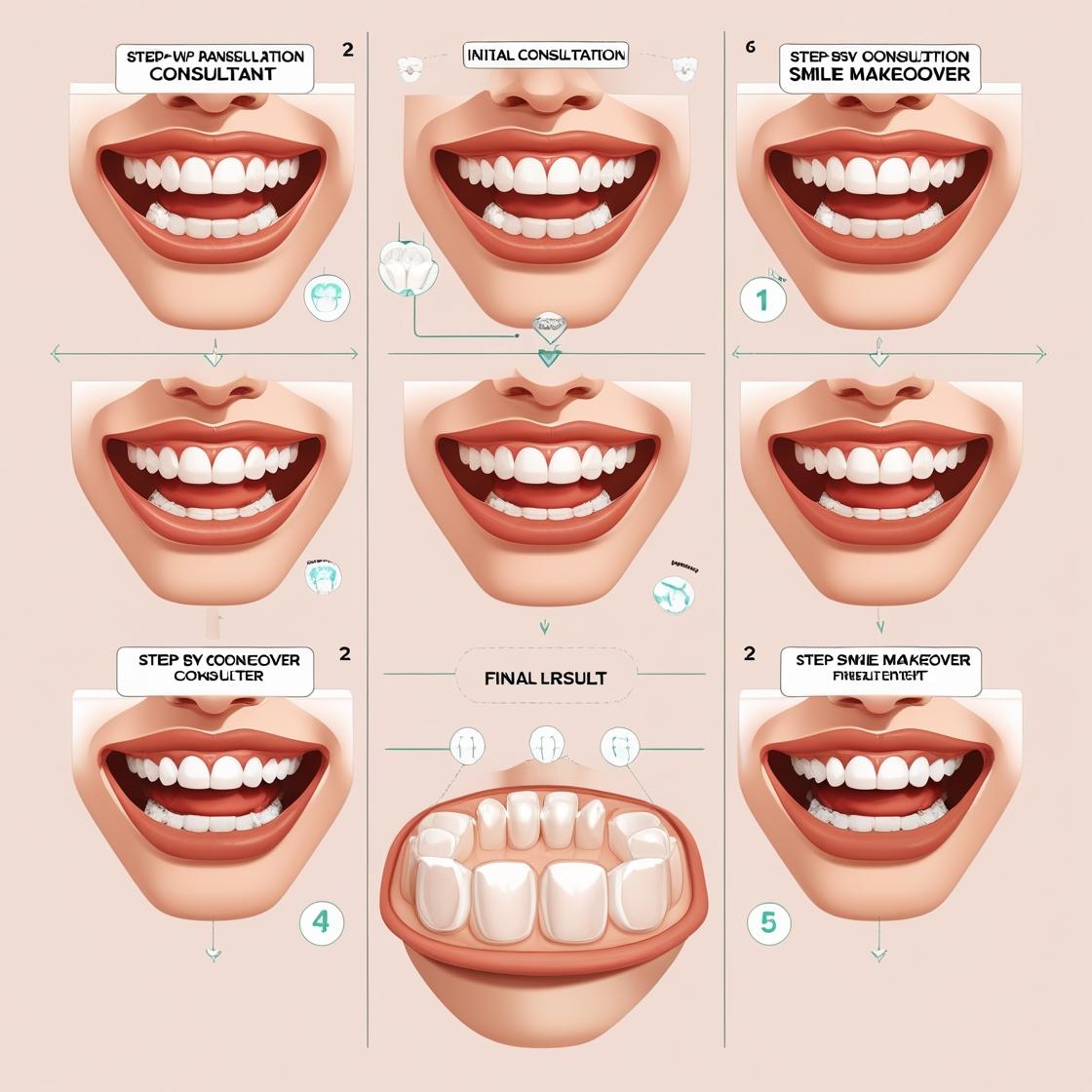create image for smile makeover procedure in step by step one image (1)